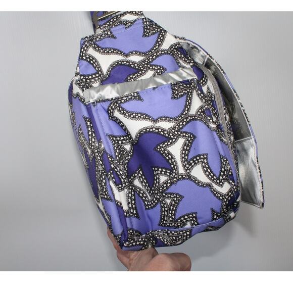 Ju Ju Be Happy Better Be Lace Diaper Bag Purple Floral Baby Bag Changing Pad - Picture 6 of 14